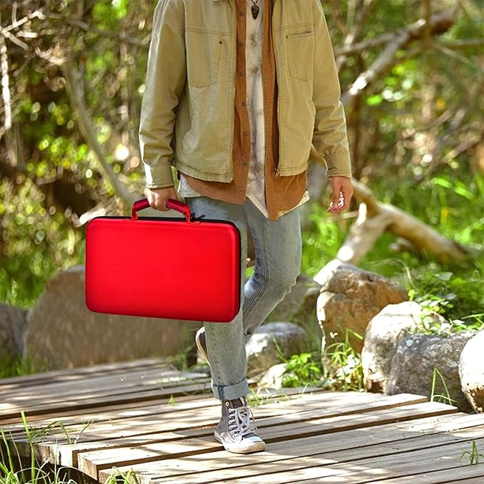 GWCASE Knife Display Case for 66+ Pocket Knives. Folding Holder, Butterfly Storage Organizer, Roll Collection Pouch for Survival Tactical Outdoor - Red