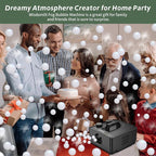 Wisdomlit Fog Bubble Machine, 2-in-1 Smoke Bubble Blower, 400W No-Spill Smoke Bubble Maker, 8000+ Colorful Bubbles | Fog Bubbles for Indoor Outdoor Birthday Halloween Party
