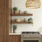 Dreamland Floating Shelves for Wall, 2 Pack Rustic Wooden Wall Shelves