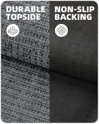 Color&Geometry Front Door Mat Indoor Non Slip Rubber Backing, 32"x48" Ultra Thin Doormat, Soft Absorbent Inside Doormat Washable Easy Clean Rugs for Entryway, Slate Gray (Rolled-up NO Creases)