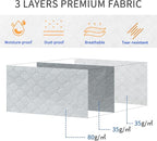 combocube 6 Pack Closet Organizers and Storage Containers, Clothes Storage Bins, Storage Bags with Large Clear Window & Handles for Comforter, Pillow, Quilt, Bedding, Clothes