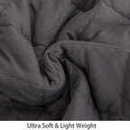 NTBAY Down Alternative Oversized Toddler Comforter, Super Soft and Warm Solid Color Baby Crib Quilted Blanket, 43x60 inches, Dark Grey
