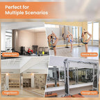 LOAAO Home Gym Mirror, 60"x25"-2 PCS Gym Mirrors for Wall, Frameless, Tempered Glass, Large Workout Mirrors for Home Gym, Dance Studio, Yoga Room, Garage Gym