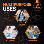Xpose Safety 3000 Blue Plastic Disposable Aprons for Cooking & more Individually Packaged, Durable 1 Mil Waterproof Polyethylene 24" x 48"