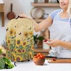 Retro Sunflower Butterfly Blender Cover Stand Mixer Covers Anti Fingerprint Dust Covers Juicer Cover for Home Kitchen Universal Appliance