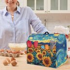 Kitchen Aid Stand Mixer Cover Dust Cover with 2 Pocket and Handle, Sunflower Pattern, Polyester, Multicolor, 17.1in*10.8in*14.7in