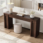 Garvee 70.9-Inch Entryway Table, Wooden Farmhouse Console Table, Thick Sofa Table Behind Couch Table, Long Console Tables for Entryway Living Room, Walnut