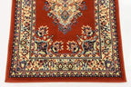 Unique Loom Reza Collection Traditional Persian Style Area Rug, Runner 2' 7" x 10' 0", Terracotta/Ivory