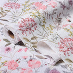 Leaf Floral Shelf Liners Non Adhesive and Strong Non-Slip Shelf and Drawer Liners for Kitchen Cabinet Wire Fridge, Waterproof Shelf Drawer Liner,Easy to Clean,12IN x 10FT