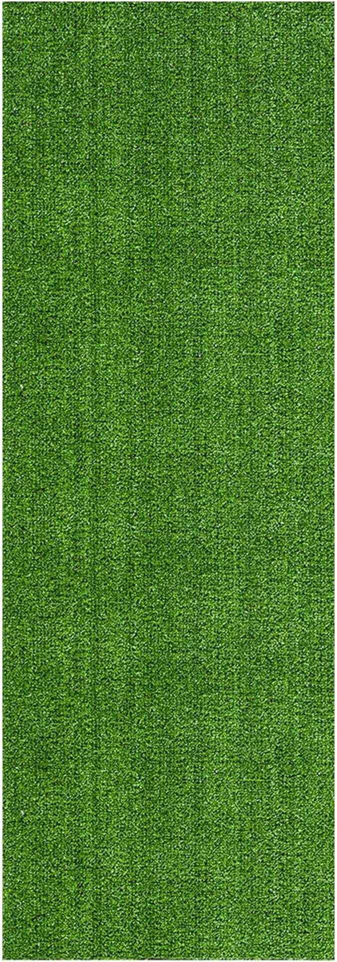 Ottomanson Artificial Grass Turf 22" x 30' Indoor Outdoor Faux Grass Rug with Drainage Holes, Customizable with Extra Long Size Options, Perfect for Patio Lawn Balcony Weddings Photoshoot Backdrop