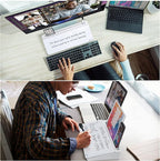 Varhomax Glass Desk Whiteboard with Storage, Desktop Organizer to-do List Memo Notepad Dry Erase White Board for Home Office and School Supplies (White)