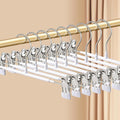 14Inch 60 Pack Pants Hangers with Clips Adjustable Skirt Hangers for Women Non-Slip Trousers Hanger for Jeans Shorts Clothes Hanger for Pants Heavy Duty Space Saving,White