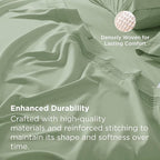 Bedsure Deep Pocket King Sheet Set - Fits Mattresses Up to 21 Inches Thick - 4 Piece GentleSoft Bed Sheets, Moisture Wicking, Soft & Cooling Bedsheet & Pillowcases, Easy & Secure Fit, Light Green