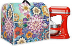 Kitchen Stand Mixer Covers Boho Mandala Flower Mixer Cover Dust Cover Washable Kitchen Appliance Cover for 6-8 Quart Mixers, Keep Your Kitchen Clean