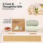 Pack and Play Sheets Fitted - 2-Pack Mini Crib Sheets for Pack N Play Mattress 38x26, Soft & Cozy, Neutral Toddler Playard Bedding, Snug Fitted Mini Baby Crib Mattress Cover Boy, Girl (Foxtrot)