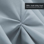 Nestl Stone Blue Bed Skirt Queen Size, Pinch Pleat Queen Bed Skirt, 14" Inch Drop Queen Bedskirt, Hotel Quality Stone Blue Bed Skirts, Microfiber Bedskirt for Queen Bed, Stone Blue Queen Bed Skirt