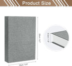 uxcell Decorative Books, 8.7 x 5.9 Linen Fake Books for Decoration Faux Decor Book for Modern Aesthetic Home Office Coffee Table Shelf Desktop Display, Dark Grey