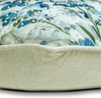 The HomeCentric King/Queen/Twin Blue Decorative Bed Runner CA King 86"x18" Bed Runner with Two Pillow Cover, Quilted Bed Scarf on Cotton Fabric - Garden Grace