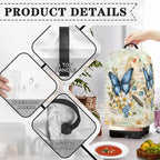 Blender Cover Stand Mixer Covers Boho Floral Butterfly Anti Fingerprint Dust Covers Juicer Cover for Home Kitchen Universal Appliance