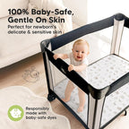 Pack and Play Sheets Fitted - 2-Pack Mini Crib Sheets for Pack N Play Mattress 38x26, Soft & Cozy, Neutral Toddler Playard Bedding, Snug Fitted Mini Baby Crib Mattress Cover Boy, Girl (Savannah)