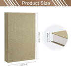 uxcell Decorative Books, 10.6 x 6.7 Linen Fake Books for Decoration Faux Decor Book for Modern Aesthetic Home Office Coffee Table Shelf Desktop Display, Light Brown