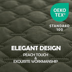 gogobunny 100% Double Sided Waterproof Dog Blanket Soft Pet Bed Cover Reversible Protect Furniture Couch Sofa Car for Puppy Large Dog Cat (Dark Olive/Light Olive, 82x120 Inch (Pack of 1))
