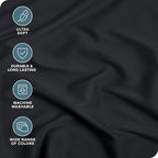 Bare Home 5-Pack Fitted Bottom Sheets Twin - Premium 1800 Ultra-Soft Wrinkle Resistant Microfiber - Deep Pocket (Twin, Black)