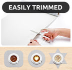 RAY STAR 12X120 Inch Shelf Liner for Kitchen Cabinets, Non-Adhesive Cabinet Liner Washable, PVC Drawer Liner for Dresser Non-Slip Bathroom (Black Circle)(4 Roll)