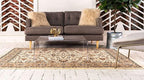 Unique Loom Sialk Hill Collection Area Rug - Washington (2' 2" x 3' 1" Rectangle Ivory/Black)
