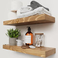 BAOBAB WORKSHOP Natural Wood Floating Shelves