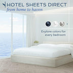 Hotel Sheets Direct 3 Piece Bed Sheet Set Twin XL Size, 100% Viscose Derived from Bamboo Sheets Set with 1 Pillowcase, Cooling & Breathable Luxury Bedding, Moisture-Wicking & Silky Soft Texture, Sand