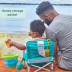 Bright Starts Disney Finding Nemo Pop 'N Sit Portable Booster, Indoor/Outdoor Use, Floor Seat with Feeding Tray, 6 Mos - 3 Yrs