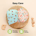 Pack and Play Sheets Fitted - 2-Pack Mini Crib Sheets for Pack N Play Mattress 38x26, Soft & Cozy, Neutral Toddler Playard Bedding, Snug Fitted Mini Baby Crib Mattress Cover Boy, Girl (Beach Day)