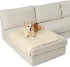 Bedsure 100% Waterproof Couch Cover for Dogs Washable - Non Slip Waterproof Dog Blanket for Couch Sofa, Lightweight Furniture Protector Durable for Pet Cat Puppy with Non-Slip Bottom, Beige, 40x50IN