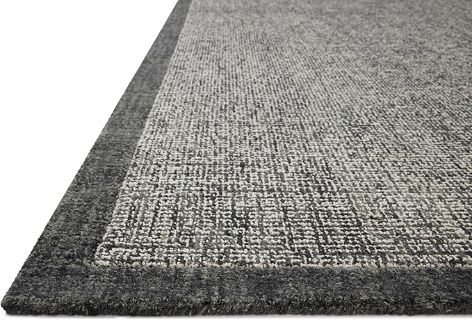 Loloi Magnolia Home by Joanna Gaines Henley Collection HNY-01 Ivory/Charcoal 2'-6" x 7'-6" Runner Rug