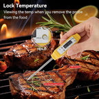 Akozon Digital Food Thermometer Automatic Calibration Pen High Accuracy Electronic Pocket Thermometer Yellow Home and Family Appliance and Decor
