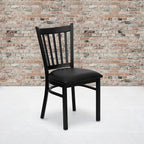 Flash Furniture Hercules Series Vertical Back Metal Restaurant Chairs,