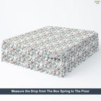 Cottington Lane Ruffled Bed Skirt Twin Size with Split Corner, Brushed Microfiber Hotel Quality Dust Ruffle, 18 Inch Drop Gathered Bedskirt, Soft, Stylish, Shrink & Fade Resistant, Petal Dream