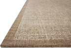 Loloi Magnolia Home by Joanna Gaines Henley Collection HNY-01 Ivory/Brown 2'-6" x 9'-6" Runner Rug