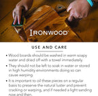 Ironwood Gourmet Oslo End Grain Utility Cutting Board, 14 x 16 Inches, Natural Acacia Wood