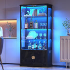 TAGELIER RGB Glass Display Cabinet