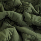 NTBAY Down Alternative Oversized Toddler Comforter, Super Soft and Warm Solid Color Baby Crib Quilted Blanket, 43x60 inches, Olive Green