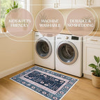 Washable Area Rug, Modern Farmhouse, Vintage, Turkish, Bohemian, Distressed, Oriental, Traditional, Rugs for Living Room, Dining, Bedroom, Office, Entryway, Foyer, (862CN, 2' x 3')