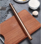 Berglander Rose Gold Rolling Pin, 16.7 Inches Stainless Steel Matte Finish With Rose Gold Titanium Plating Copper Rolling Pin For Baking, Pizza, Dough, Pie, Cookie, Gift Ideas For Bakers.