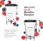 Blendtec Classic 575 Blender (Red), 90oz* WildSide+ & 75oz* FourSide Jars