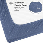 Yoofoss Baby Crib Sheets for Boys Girls, Fitted Crib Sheet 2 Pack for Standard Crib and Toddler Mattress, Super Soft Microfiber Baby Sheet 28x52x8in(Panda)