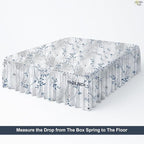 Cottington Lane Ruffled Bed Skirt Full Size with Split Corner, Brushed Microfiber Hotel Quality Dust Ruffle, 14 Inch Drop Gathered Bedskirt, Soft, Stylish, Shrink & Fade Resistant, Neutral Nature