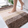 OLANLY Bathroom Rugs Mat 36x24, Extra Soft Absorbent Microfiber Bath Rugs, Rubber Backing, Quick Dry, Machine Washable Bath Mats for Bathroom Floor, Tub and Shower, Home Decor Accessories, Brown