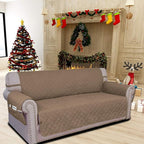 Easy-Going Sofa Slipcover Waterproof Couch Cover for 3 Cushion Couch Sofa Cover Furniture Protector Cover Pets Covers Washable Non-Slip Fabric Pets Kids Children Dog Cat (Sofa, Camel)