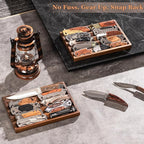 Large Pocket Knife Display Case Knife Holder for Pocket Knife Case Storage, Edc Tray Fits Edc Flashlight (Walnut,1 Pack)